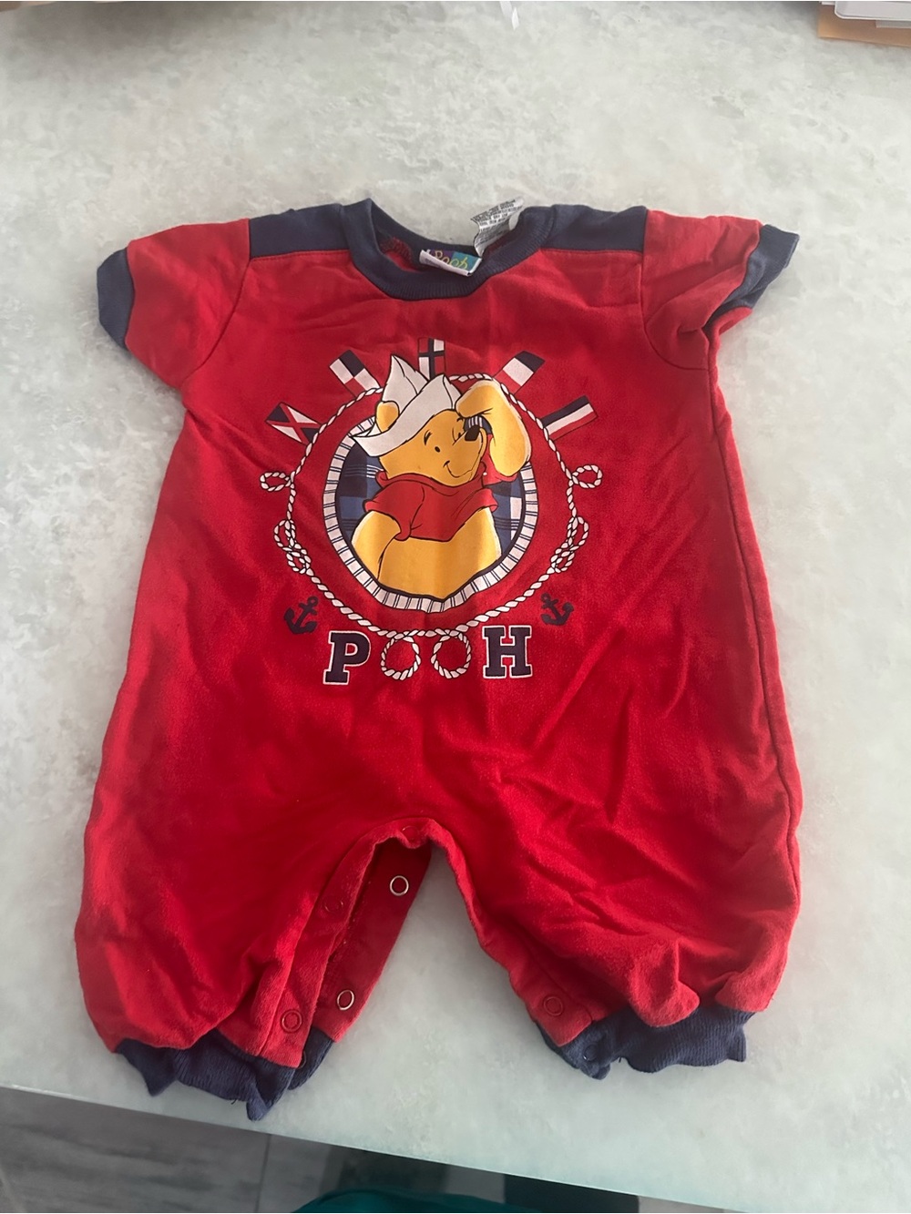 Vintage Pooh onesie 3/6 months